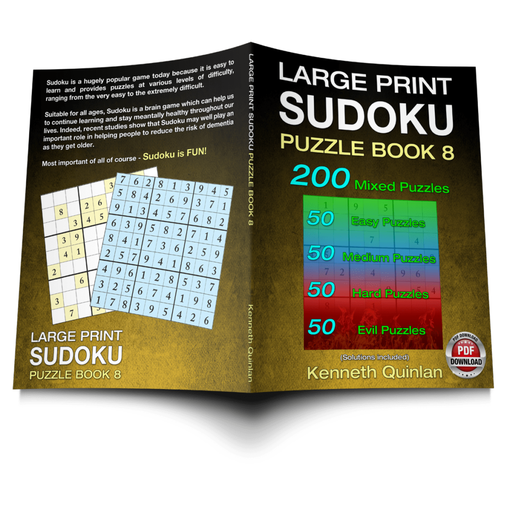 Large Print Sudoku Puzzles Book 8