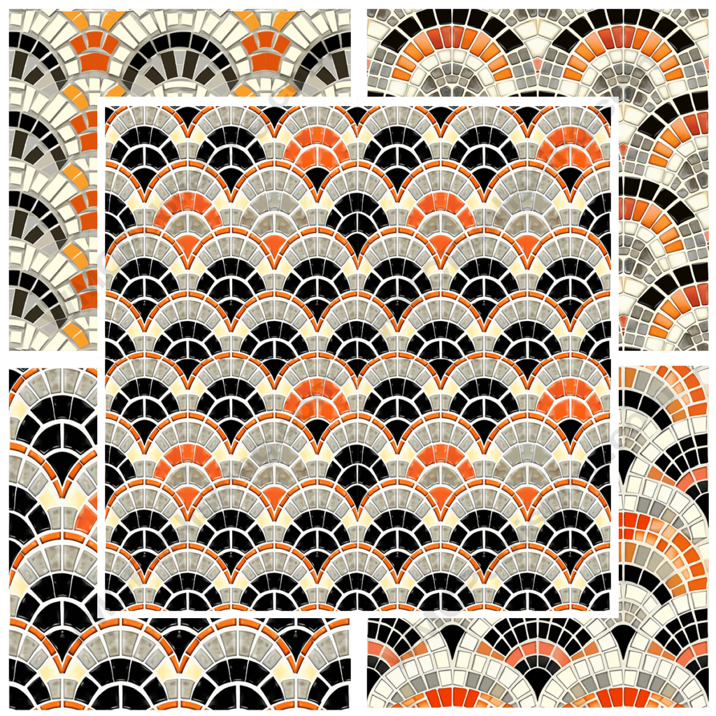 Seamless Mosaic Tile Pattern - Set 1