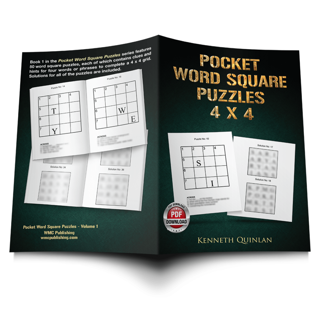 Pocket Word Square Puzzles 4 x 4