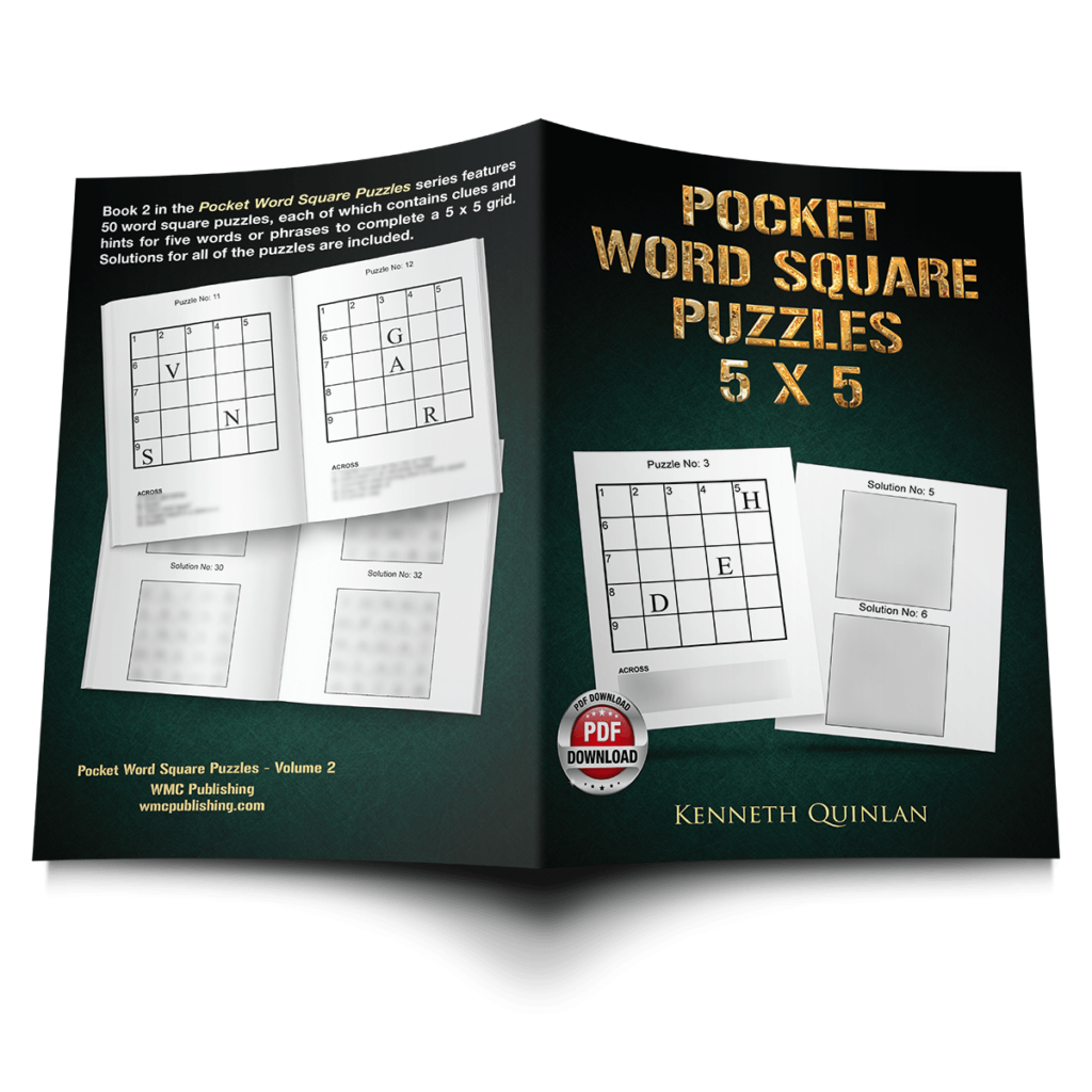Pocket Word Square Puzzles 5 x 5