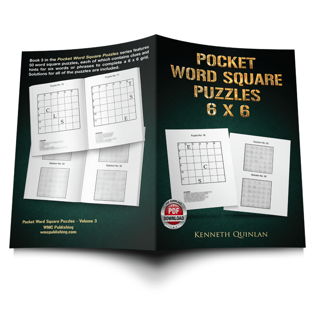 Pocket Word Square Puzzles 6 x 6