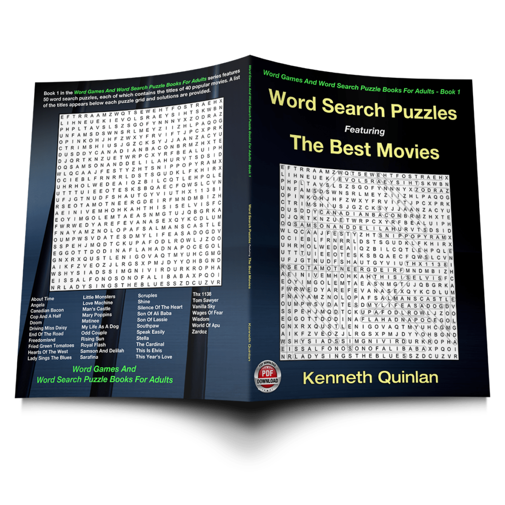 Word Search Puzzles Featuring The Best Movies