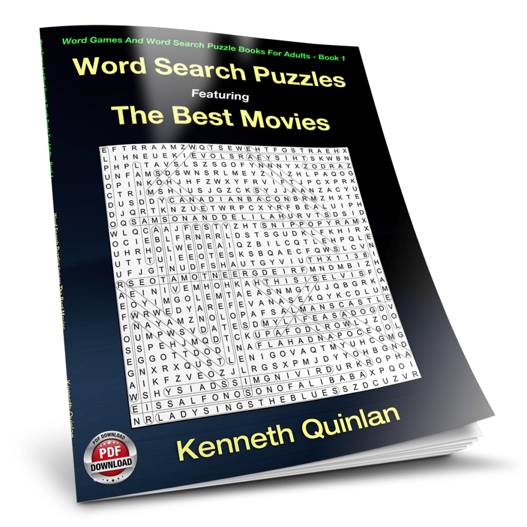 Word Search Puzzles Featuring The Best Movies