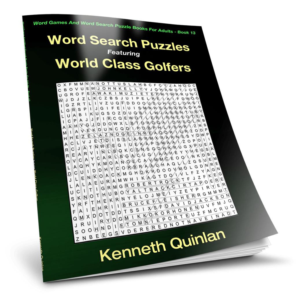 Word Search Puzzles Featuring World Class Golfers