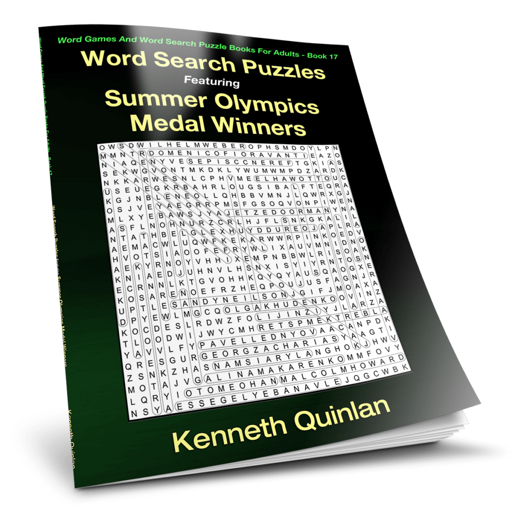 Word Search Puzzles Featuring Summer Olympics Medal Winners