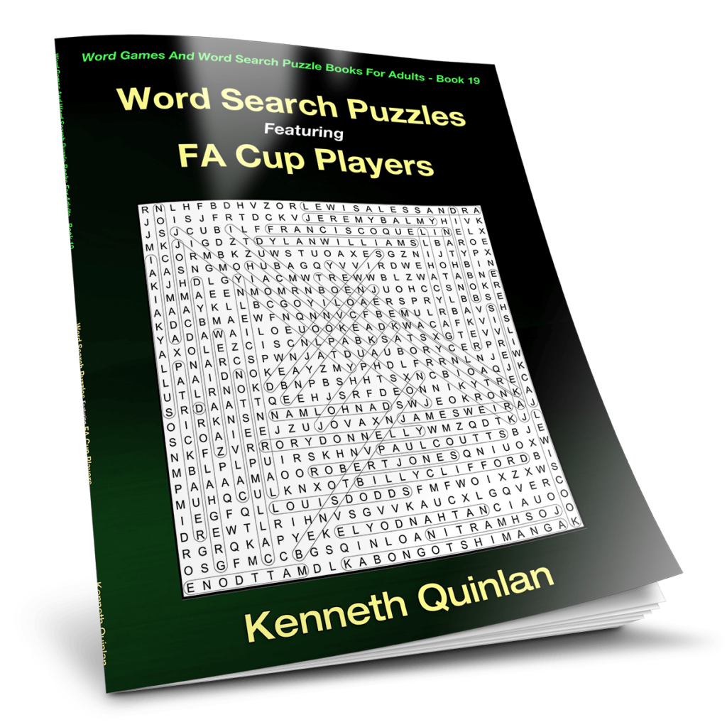 Word Search Puzzles Featuring FA Cup Players