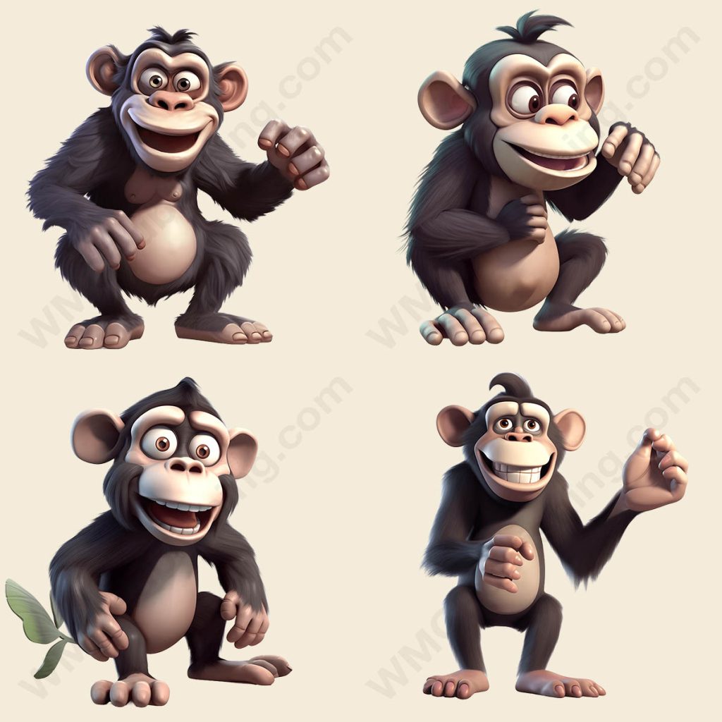 Cartoon Chimpanzee