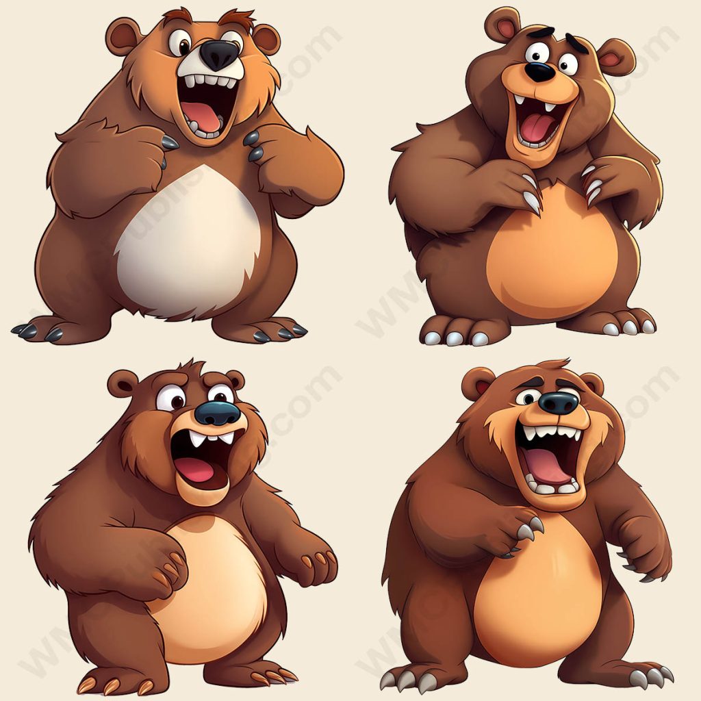 Cartoon Grizzly Bear