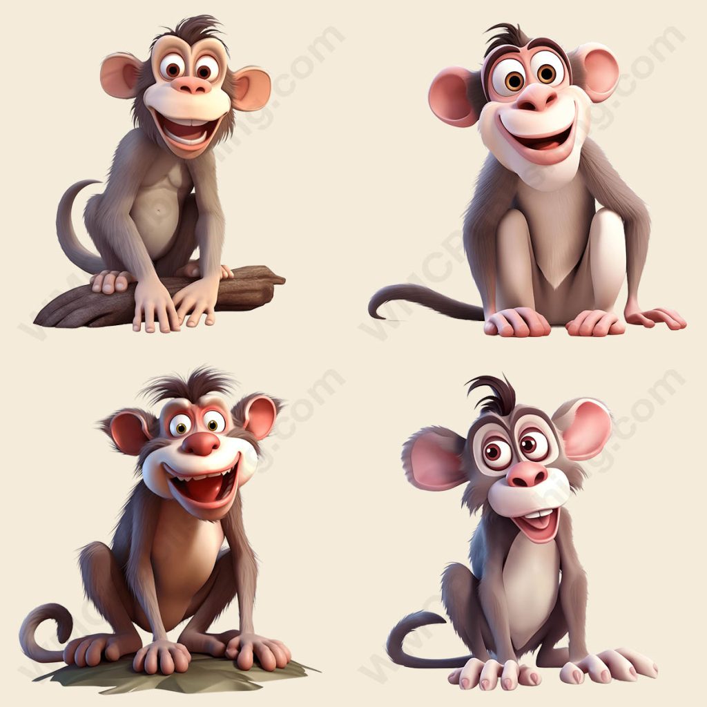 Cartoon Macaque