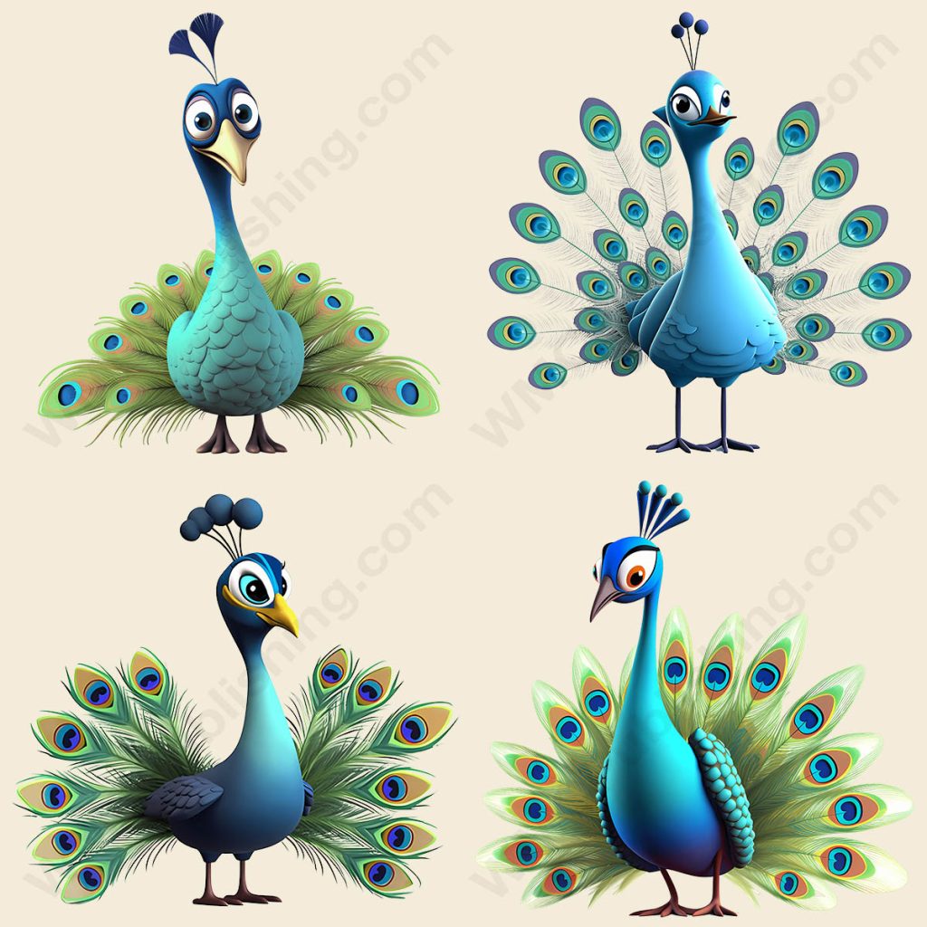 Cartoon Peacock
