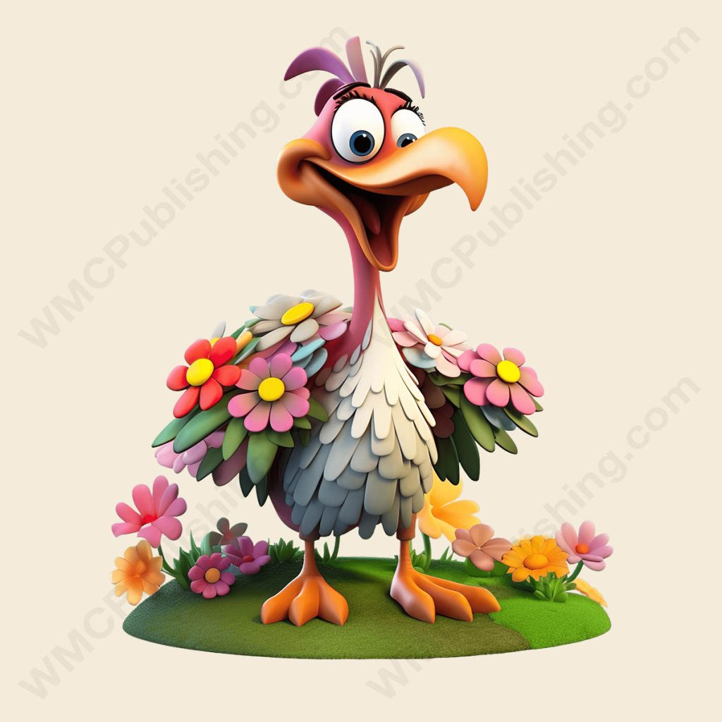 Cartoon Turkey - Floral